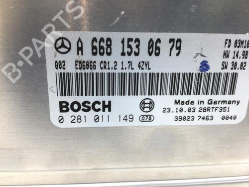 Engine control unit (ECU) MERCEDES-BENZ VANEO (414) 1.7 CDI (414.700) | BP16093017M57 