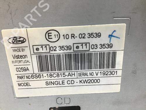Radio FORD FUSION (JU_) 1.6 TDCi | BP21491039E6 