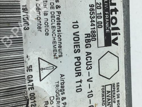 Kollisjonspute styreenhet PEUGEOT 206 Hatchback (2A/C) 1.4 i | BP13656193M53 