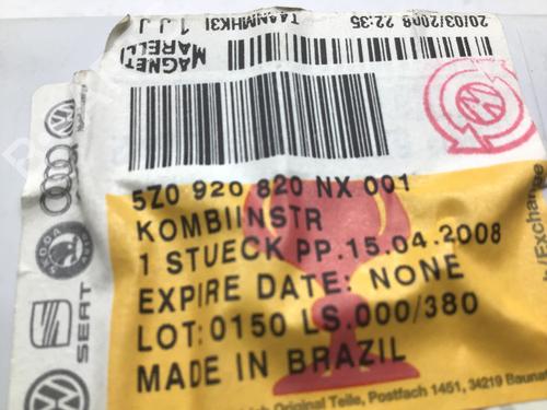 Quadrante VW FOX Hatchback (5Z1, 5Z3, 5Z4) 1.2 | BP29809225C47