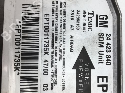 Kollisjonspute styreenhet OPEL CORSA C (X01) 1.2 (F08, F68) | BP27708906M53 