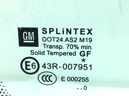 Front right quarter glass OPEL ZAFIRA / ZAFIRA FAMILY B (A05) 1.7 CDTI (M75) | BP14587428C112 