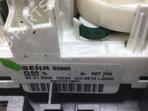 Climate control OPEL ZAFIRA A MPV (T98) 1.6 16V (F75) | BP18877805I5 