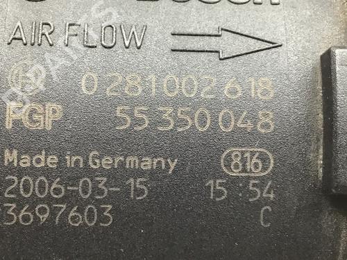 Mass air flow sensor OPEL VECTRA C Estate (Z02) 1.9 CDTI (F35) | BP14247313M95 