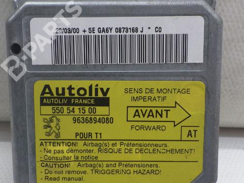Kollisjonspute styreenhet PEUGEOT 206 Hatchback (2A/C) 1.4 i (75 hp) 6073912