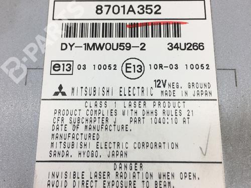 Radio MITSUBISHI ASX (GA_W_) 1.8 DI-D 4WD (GA6W) | BP7021407E6 
