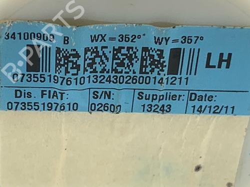 Front left seatbelt FORD KA (RU8) 1.2 | BP32290714I26