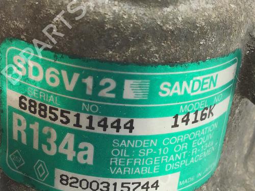 AC compressor RENAULT CLIO II (BB_, CB_) 1.4 16V (B/CB0P, BB13) | BP15802857M34 