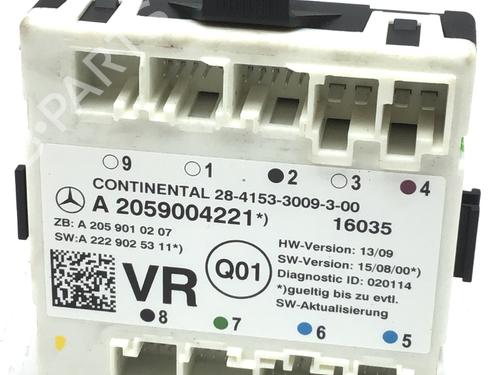 Used Electronic module MERCEDES-BENZ C-CLASS T-Model (S205) C 200 (205.242) (184 hp) 22329682