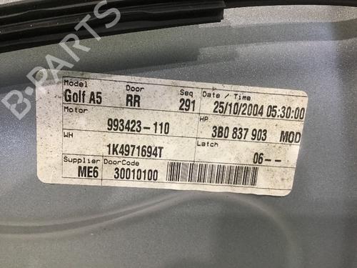 Right rear door VW GOLF V (1K1) 1.9 TDI | BP17542571C5 