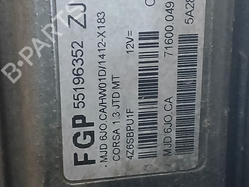 Used Engine control unit (ECU) OPEL CORSA C (X01) 1.3 CDTI (F08, F68) (70 hp) 30700583