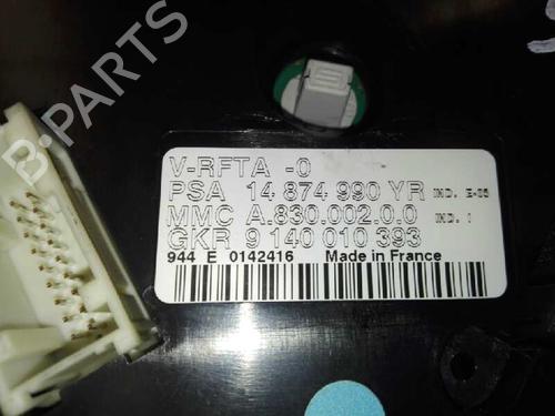 Airco bedieningspaneel CITROËN BERLINGO / BERLINGO FIRST Box Body/MPV (M_) 2.0 HDI 90 4WD (MBRHY, MCRHY) (90 hp) 3172393