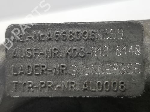 Turbocharger/Supercharger MERCEDES-BENZ VANEO (414) 1.7 CDI (414.700) | BP13326561M71 