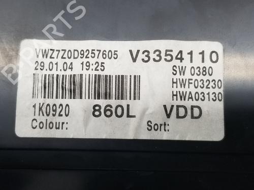 Instrument cluster VW GOLF V (1K1)  | BP24310397C47 