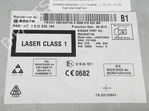 Electronic module NISSAN QASHQAI II (J11, J11_) 1.2 DIG-T | BP18108998M83 
