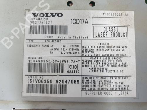 Radio VOLVO V50 (545) 1.6 D | BP17240426E6 