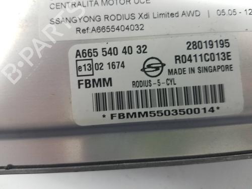 Engine control unit (ECU) SSANGYONG RODIUS I 2.7 Xdi | BP30638059M57 