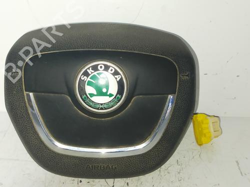 Used Driver airbag SKODA OCTAVIA II (1Z3) 1.6 TDI (105 hp) 19258685