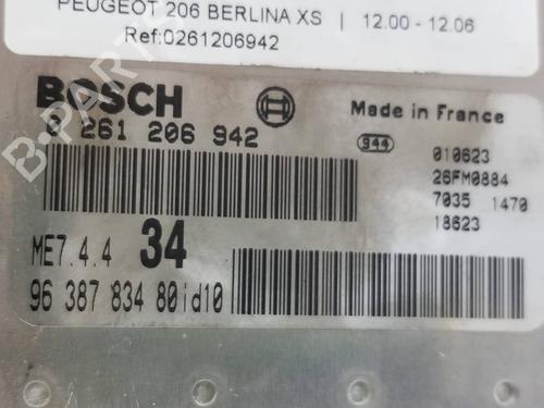 Engine control unit (ECU) PEUGEOT 206 Hatchback (2A/C) 1.6 16V | BP27501507M57 