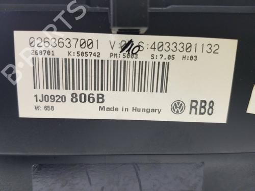 Instrument cluster VW GOLF IV (1J1)  | BP24893219C47 
