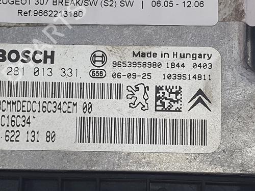 Engine control unit (ECU) PEUGEOT 307 Break (3E) 1.6 HDi 110 | BP28727780M57