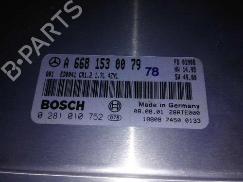 Engine control unit (ECU) MERCEDES-BENZ A-CLASS (W168) A 170 CDI (168.009, 168.109) | BP3635705M57 