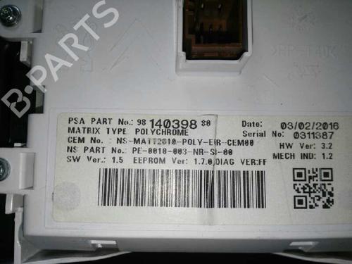 Instrument cluster PEUGEOT 508 I (8D_) 1.6 HDi | BP4737129C47 
