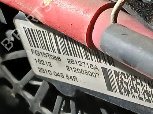 Used Alternator RENAULT GRAND SCÉNIC III (JZ0/1_) [2009-2016]  31015410