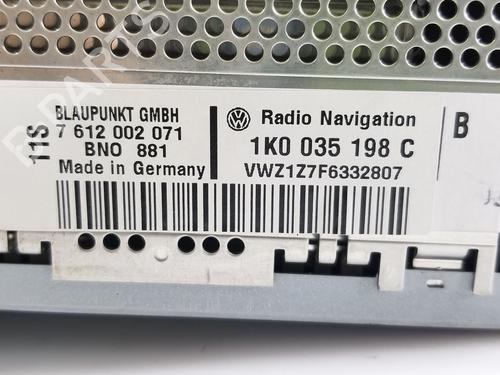 Radio VW PASSAT B6 (3C2) 2.0 TDI 16V | BP22520821E6 