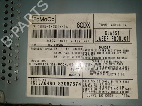 Radio JAGUAR XF I (X250) 2.7 D | BP19935102E6 