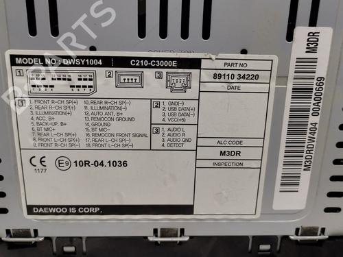 Radio SSANGYONG KORANDO (CK) | BP36681019E6 - Image 3