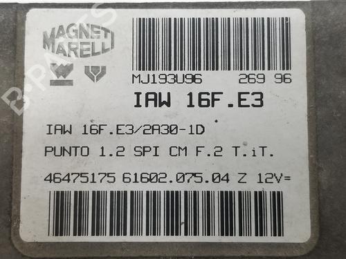 Engine control unit (ECU) FIAT PUNTO (176_) 60 1.2 (176AP, 176AR, 176AQ, 176BB) | BP18240272M57 