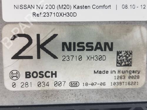 Engine control unit (ECU) NISSAN NV200 / EVALIA Bus  | BP27610167M57 