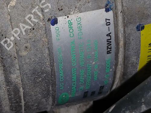 Kompresor / Sprężarka klimatyzacji A/C MAZDA BT-50 Pickup (CD, UN) 2.5 MRZ-CD 4x4 (UNY0W3) RZWLA07 | FD46XG |