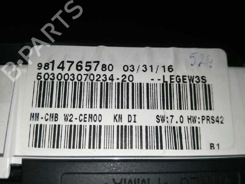 Instrument cluster PEUGEOT 508 I (8D_) 1.6 HDi | BP4737129C47 