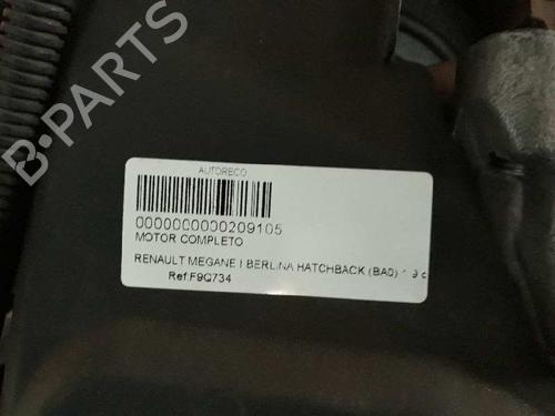 Used Engine RENAULT MEGANE I (BA0/1_) 1.9 dTi (BA08, BA0N) (98 hp) 3171831