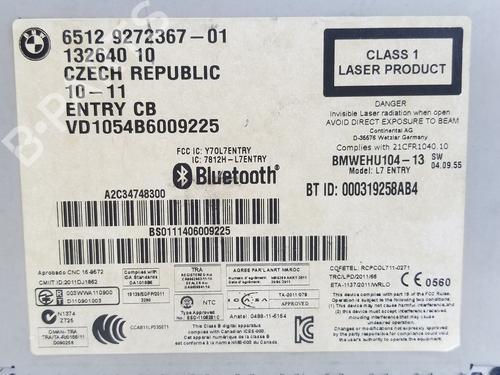 Radio BMW 1 (F20) 116 d | BP27816374E6 