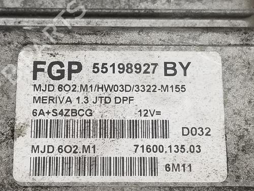 Engine control unit (ECU) OPEL MERIVA A MPV (X03) 1.3 CDTI (E75) | BP18121259M57 