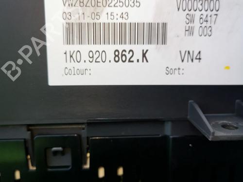 Instrument cluster VW GOLF PLUS V (5M1, 521) | BP31343521C47