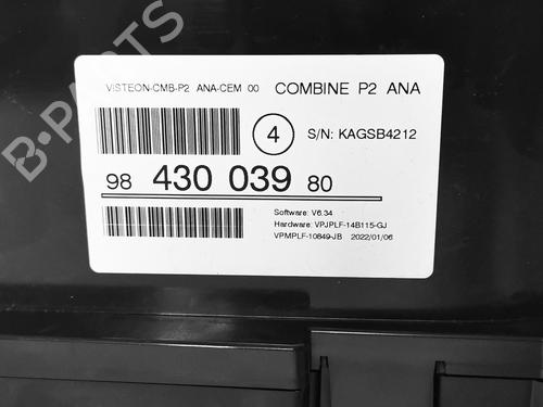 Instrument cluster PEUGEOT 208 II (UB_, UP_, UW_, UJ_)  | BP26933015C47 