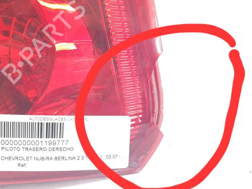 Used Right taillight CHEVROLET NUBIRA Saloon [2005-2012]  30204056