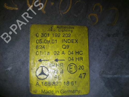 Right headlight MERCEDES-BENZ A-CLASS (W168) A 160 (168.033, 168.133) | BP3583403C29 