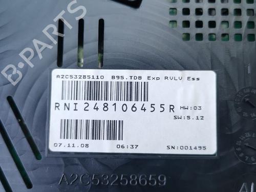 Instrument cluster RENAULT MEGANE III Hatchback (BZ0/1_, B3_) 1.6 16V (BZ0H) | BP25484499C47 