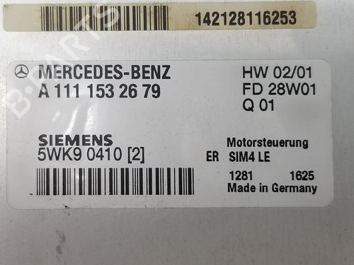 Engine control unit (ECU) MERCEDES-BENZ CLK (C208) CLK 200 Kompressor (208.344) | BP15557745M57 