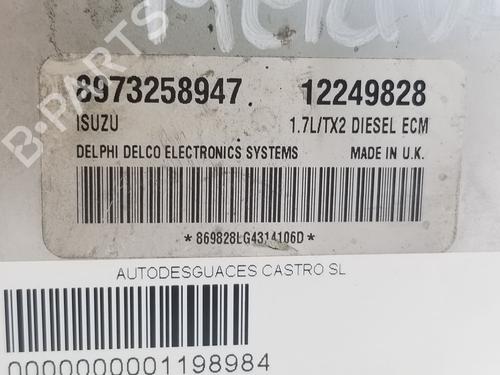 Engine control unit (ECU) OPEL MERIVA A MPV (X03) 1.7 DTI (E75) | BP29511211M57 