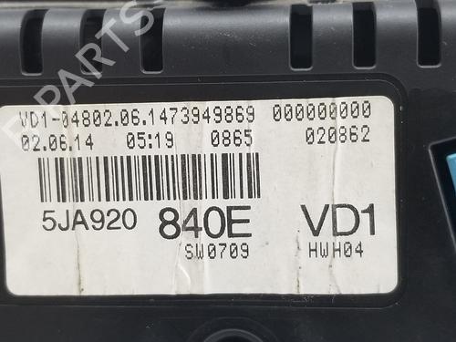 Instrument cluster SKODA RAPID (NH3, NK3, NK6) 1.6 TDI | BP18909017C47 
