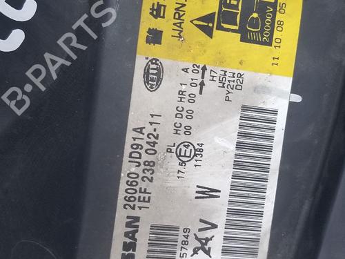 Left headlight NISSAN QASHQAI I (J10, NJ10)  | BP29813694C28 