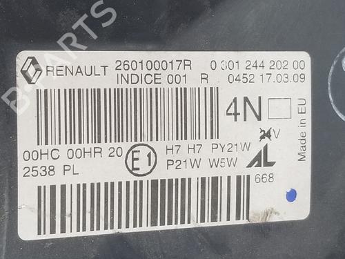 Right headlight RENAULT MEGANE III Hatchback (BZ0/1_, B3_)  | BP28191294C29 