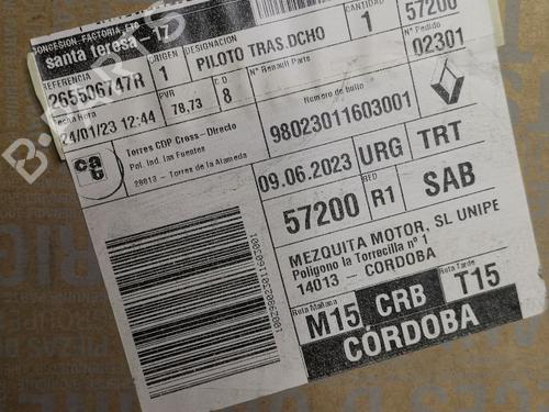 Right taillight RENAULT KANGOO / GRAND KANGOO II (KW0/1_)  | BP31640984C35 