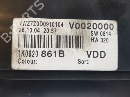 Instrument cluster VW GOLF V (1K1)  | BP19935095C47 